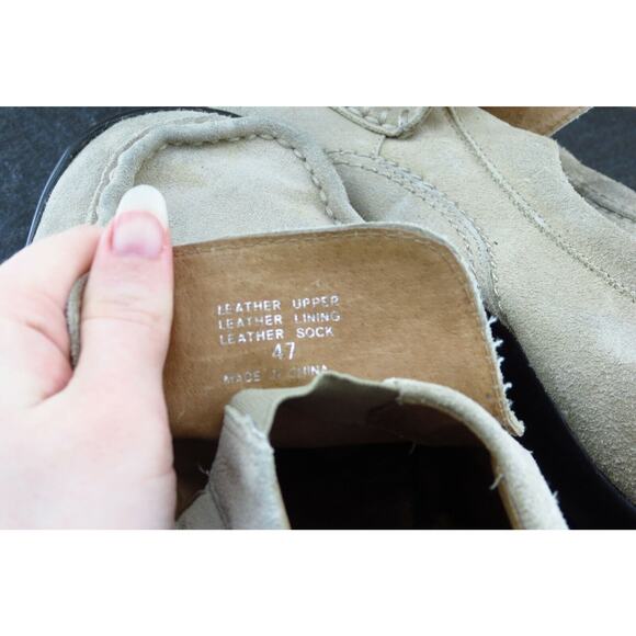 Aldo Shoes Size 47 M Beige Loafer Leather Men - Picture 8 of 10